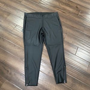 Faux leather leggings